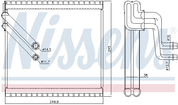 NISSENS 92409 Evaporator, air conditioning