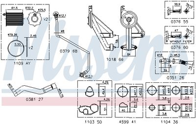 Mounting Kit, charger NISSENS 9300910