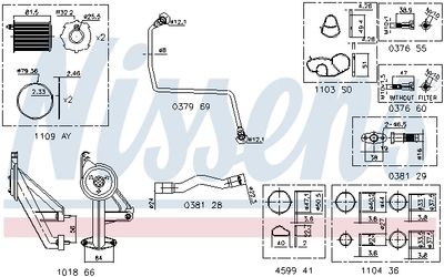 Mounting Kit, charger NISSENS 9300911