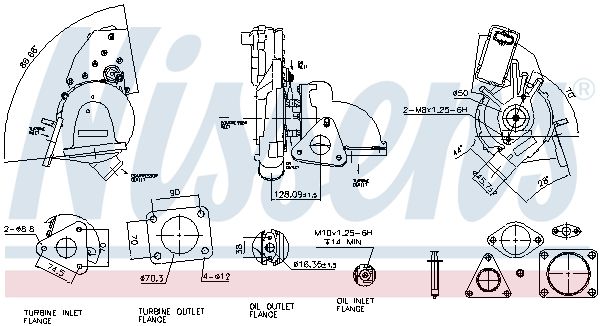 NISSENS 93128 Charger, charging (supercharged/turbocharged)