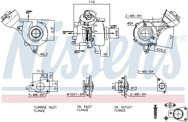 NISSENS 93482 Charger, charging (supercharged/turbocharged)