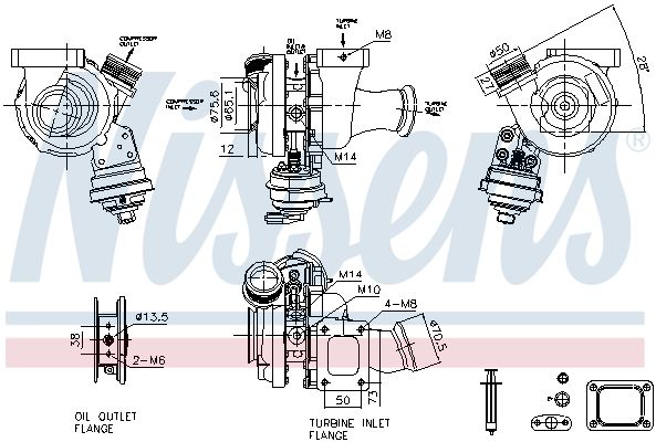 NISSENS 93485 Charger, charging (supercharged/turbocharged)