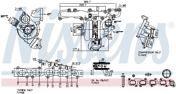 NISSENS 93505 Charger, charging (supercharged/turbocharged)