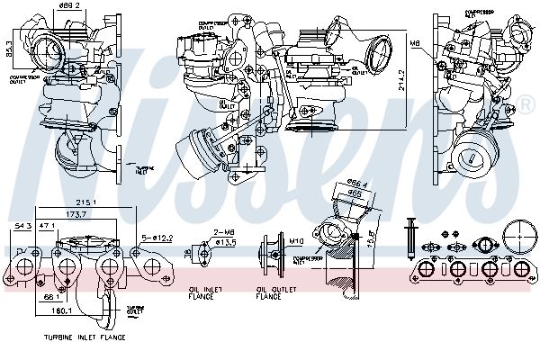 NISSENS 93508 Charger, charging (supercharged/turbocharged)