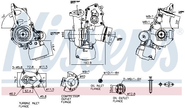 NISSENS 93521 Charger, charging (supercharged/turbocharged)