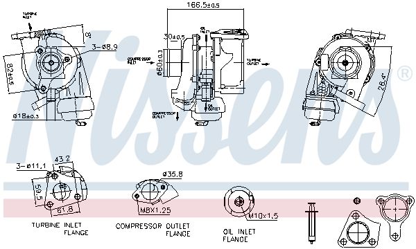 NISSENS 93525 Charger, charging (supercharged/turbocharged)