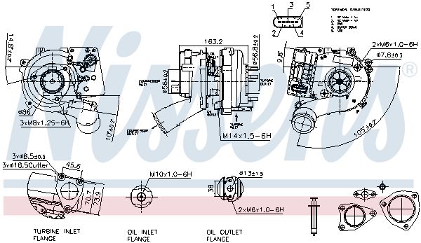 NISSENS 93534 Charger, charging (supercharged/turbocharged)