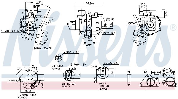 NISSENS 93550 Charger, charging (supercharged/turbocharged)