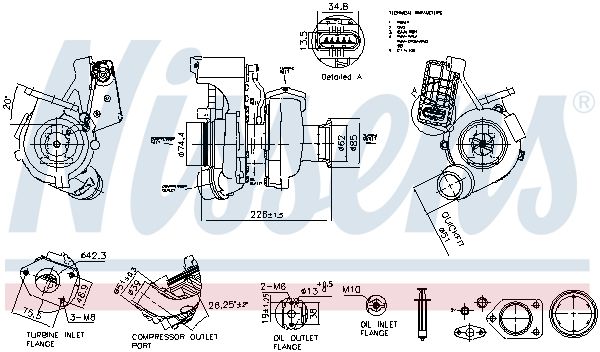 NISSENS 93564 Charger, charging (supercharged/turbocharged)