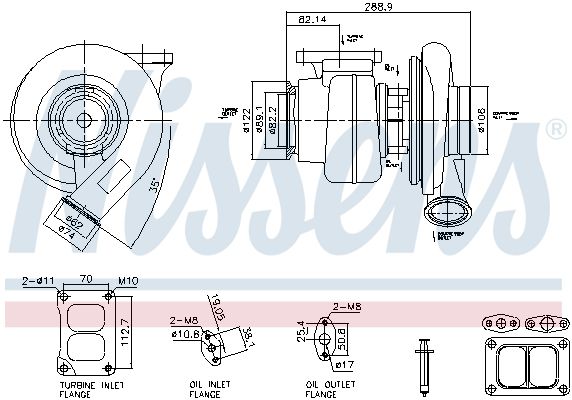 NISSENS 93584 Charger, charging (supercharged/turbocharged)