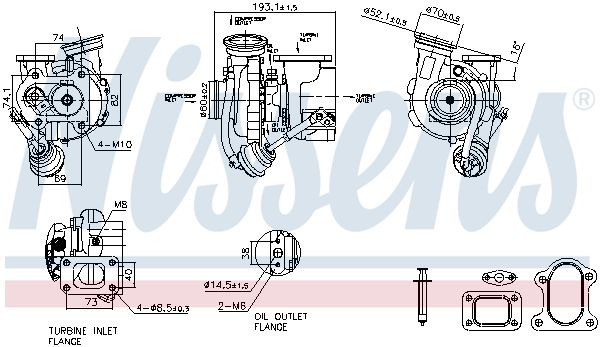 NISSENS 93600 Charger, charging (supercharged/turbocharged)