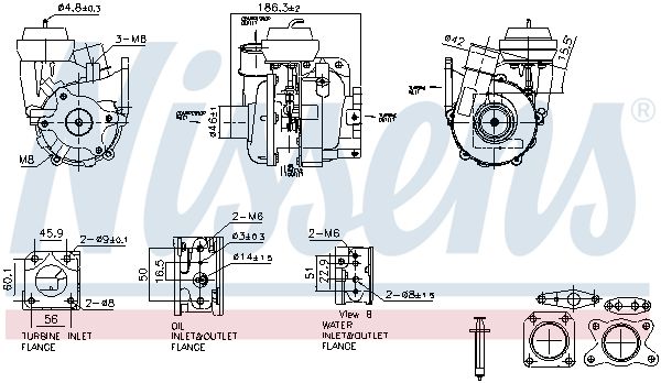 NISSENS 93615 Charger, charging (supercharged/turbocharged)