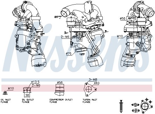 NISSENS 93628 Charger, charging (supercharged/turbocharged)