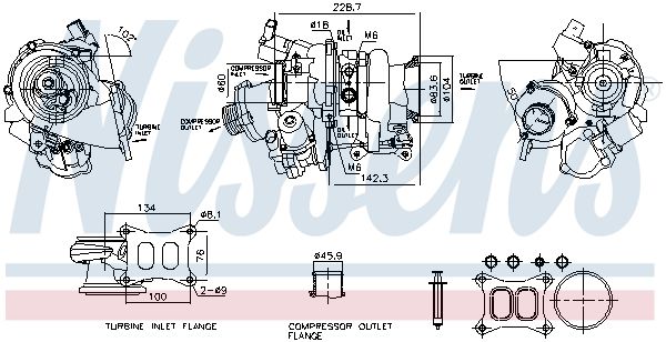 NISSENS 93632 Charger, charging (supercharged/turbocharged)