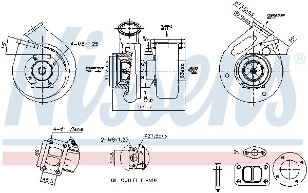 NISSENS 93663 Charger, charging (supercharged/turbocharged)