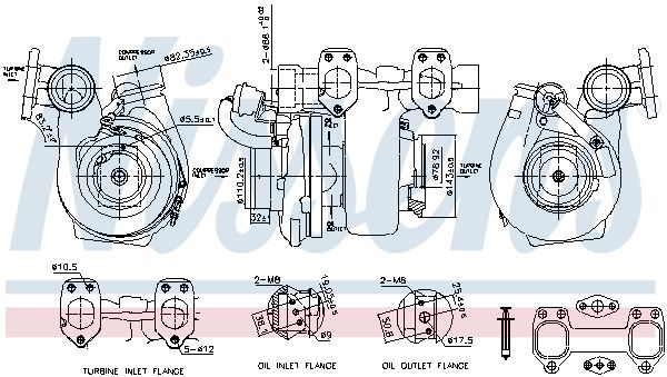 NISSENS 93693 Charger, charging (supercharged/turbocharged)