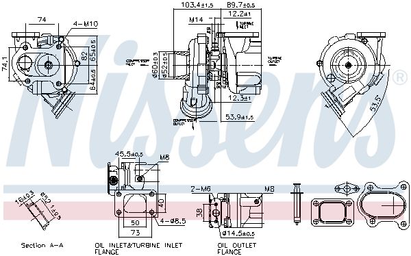 NISSENS 93764 Charger, charging (supercharged/turbocharged)