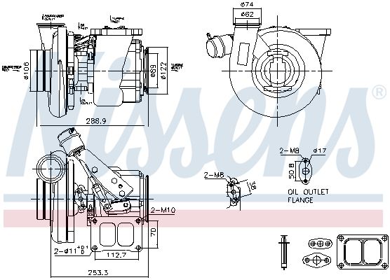 NISSENS 93769 Charger, charging (supercharged/turbocharged)