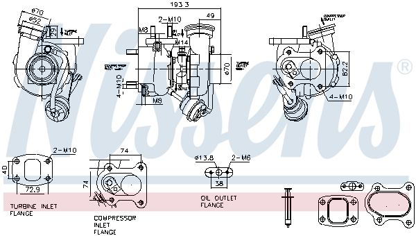 NISSENS 93829 Charger, charging (supercharged/turbocharged)