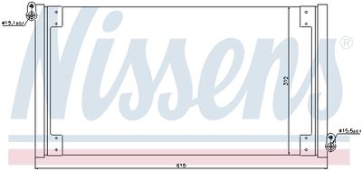 Condenser, air conditioning NISSENS 940025