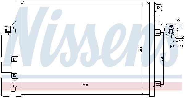 NISSENS 940074 Condenser, air conditioning