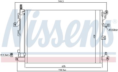 Condenser, air conditioning NISSENS 940089