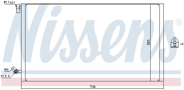 NISSENS 940187 Condenser, air conditioning