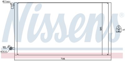 Condenser, air conditioning NISSENS 940187