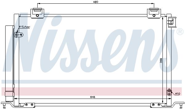 NISSENS 940200 Condenser, air conditioning