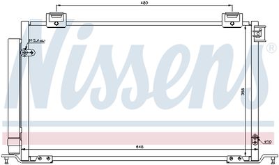 Condenser, air conditioning NISSENS 940200