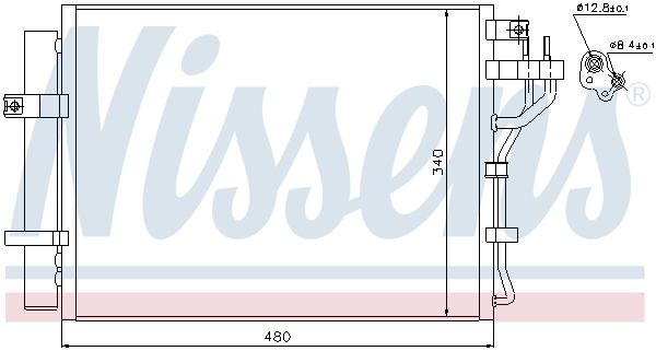 NISSENS 940219 Condenser, air conditioning