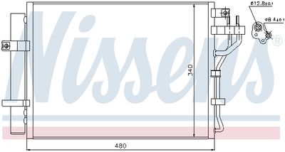 Condenser, air conditioning NISSENS 940219