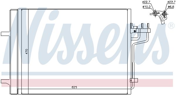 NISSENS 940223 Condenser, air conditioning