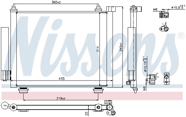 NISSENS 940315 Condenser, air conditioning