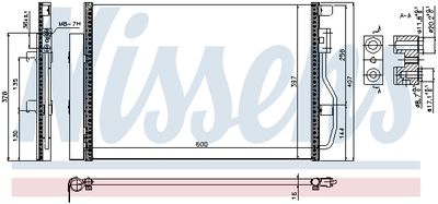 Condenser, air conditioning NISSENS 940389