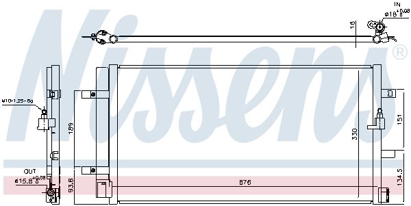 NISSENS 940453 Condenser, air conditioning