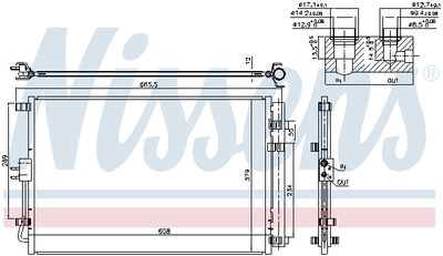Condenser, air conditioning NISSENS 940599
