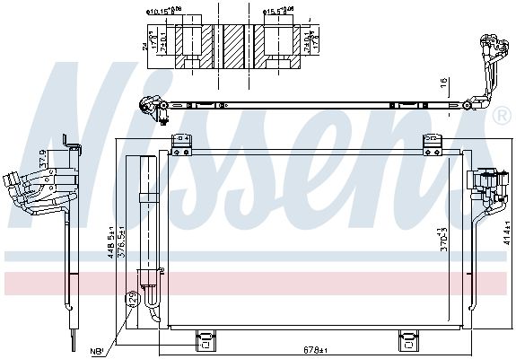 NISSENS 940775 Condenser, air conditioning