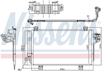 Condenser, air conditioning NISSENS 940775