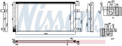 Condenser, air conditioning NISSENS 940829