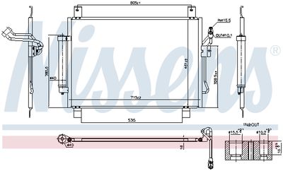 Condenser, air conditioning NISSENS 940836