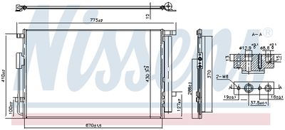 Condenser, air conditioning NISSENS 940863