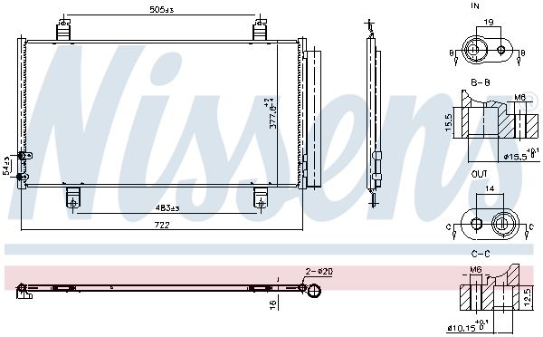 NISSENS 940865 Condenser, air conditioning