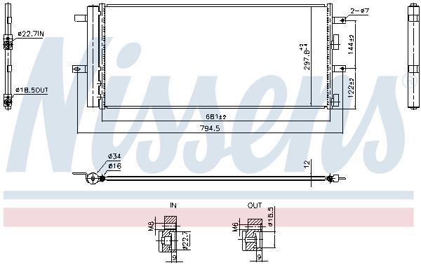 NISSENS 940899 Condenser, air conditioning