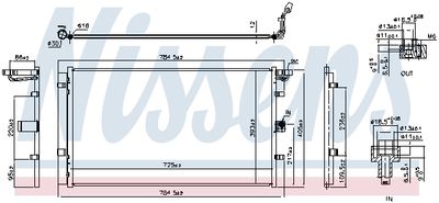 Condenser, air conditioning NISSENS 940902