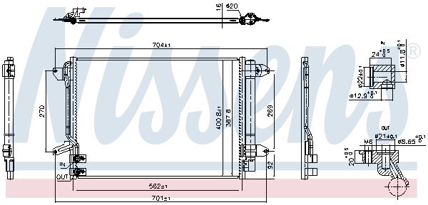 NISSENS 940907 Condenser, air conditioning