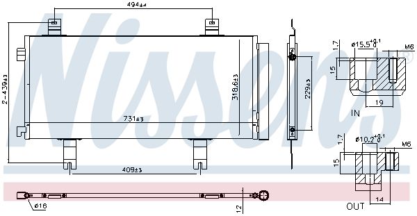 NISSENS 940908 Condenser, air conditioning