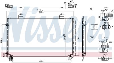 Condenser, air conditioning NISSENS 940916