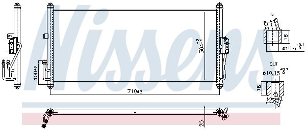 NISSENS 940919 Condenser, air conditioning