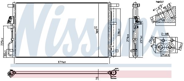 NISSENS 940922 Condenser, air conditioning